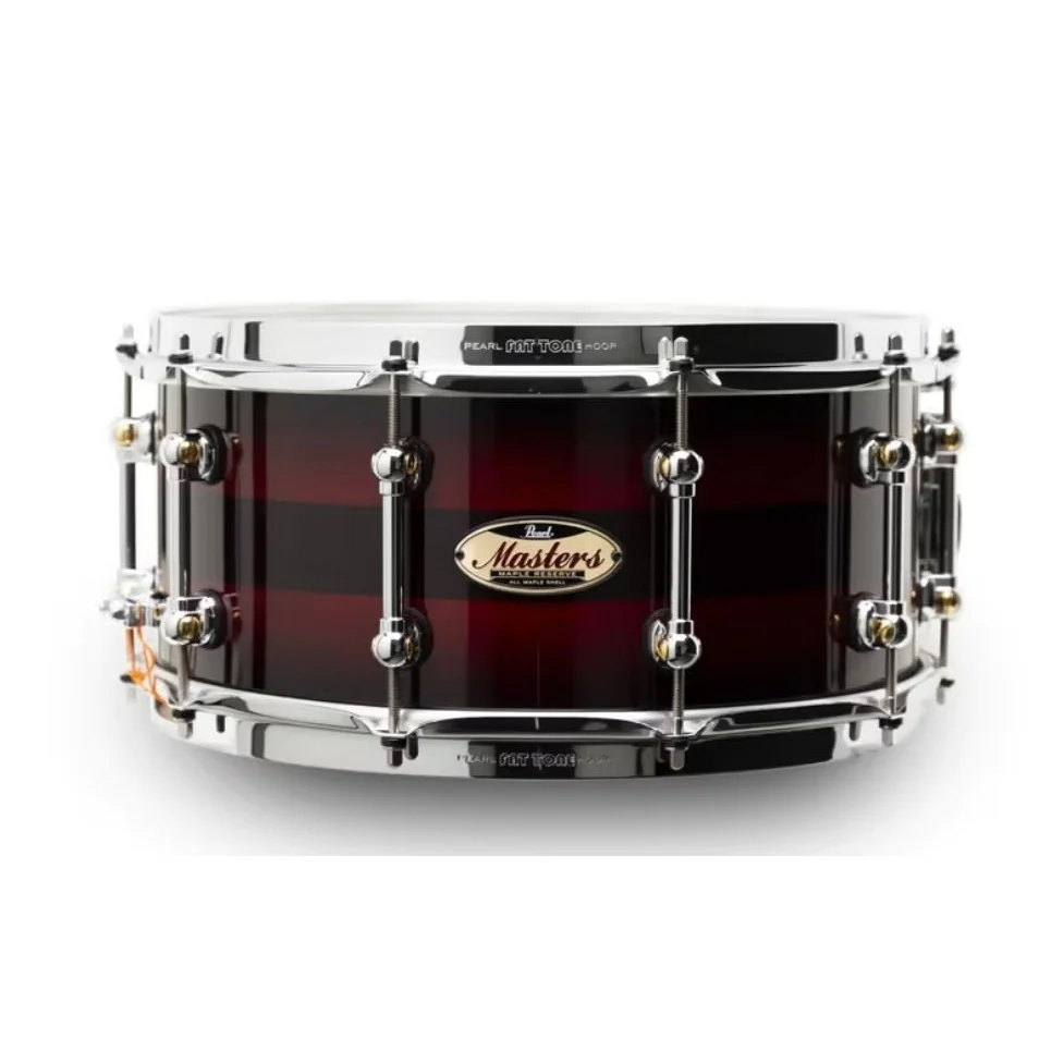 Pearl Masters Maple Reserve 14" Snare - Red Burst Triband